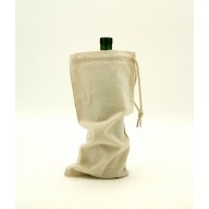 Cotton Canvas Drawstring Single Wine Bag